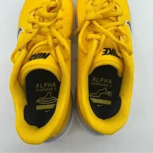 NWT Nike React Alpha Huarache 3 Baseball Softball Unisex Yellow Cleats Shoes Nike | Shoes | Nwt Nike React Alpha Huarache 3 Baseball  main image 2
